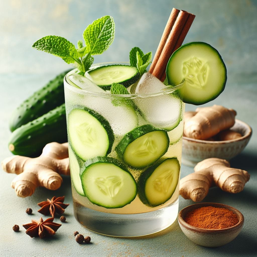 Cucumber Ginger Fizz Mocktail