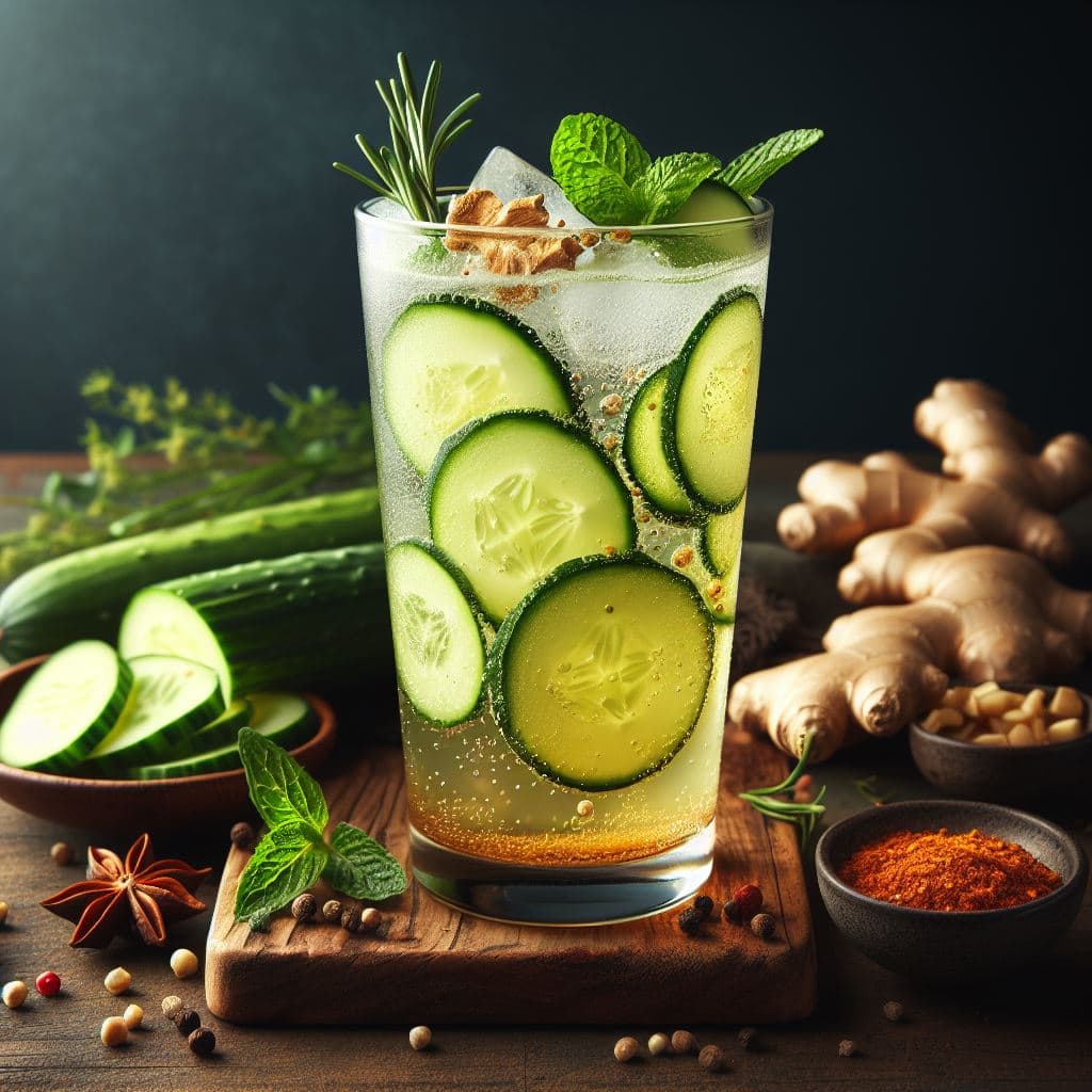 Cucumber Ginger Fizz