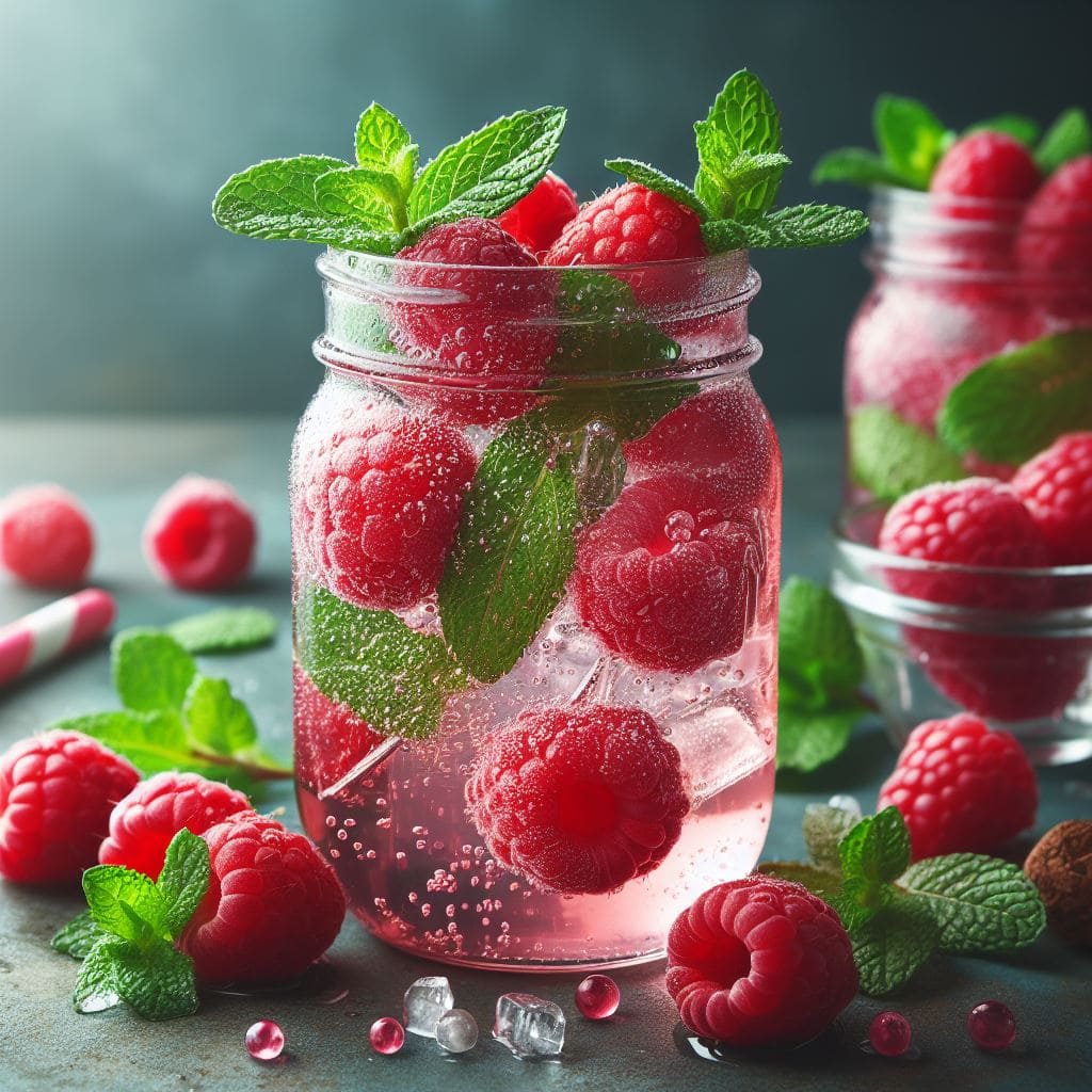 Raspberry Mint Soda