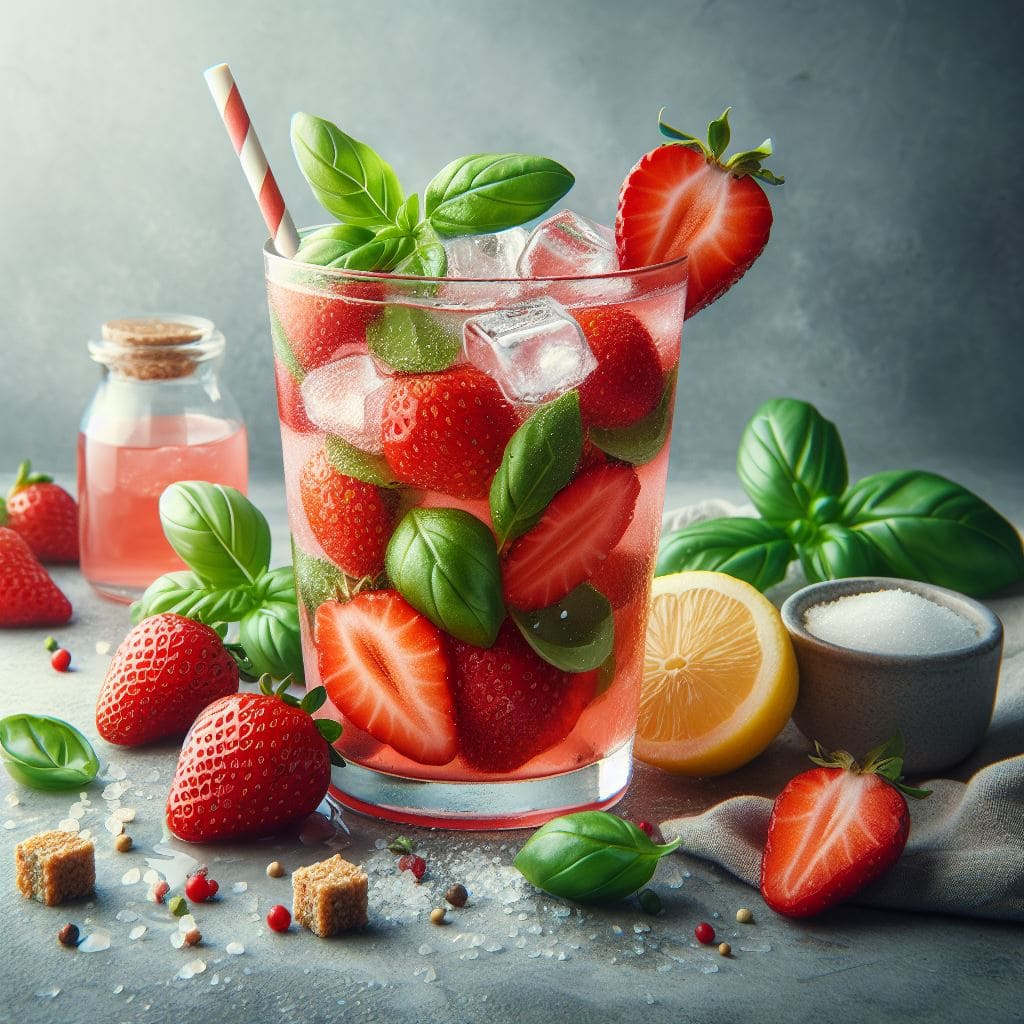 Strawberry And Basil Lemonade